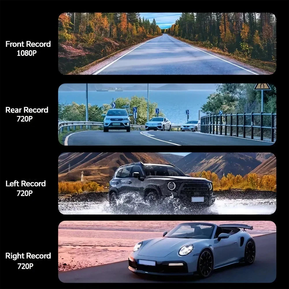 Quad Lens Dashboard Camera