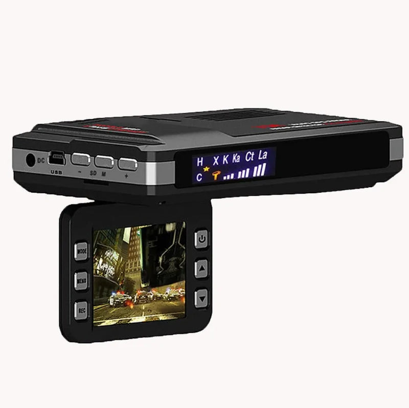 Portable Dual Dash Cam Radar Detector