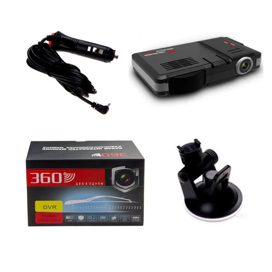 Portable Dual Dash Cam Radar Detector